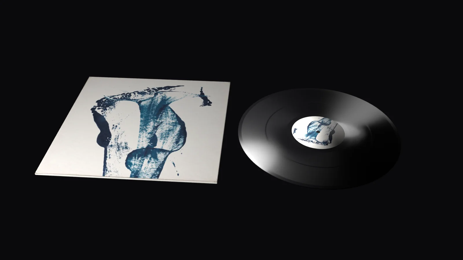 El disco fuera, girando