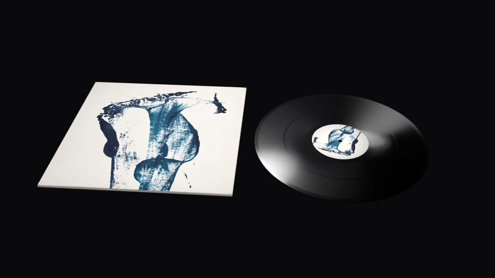El disco fuera, girando